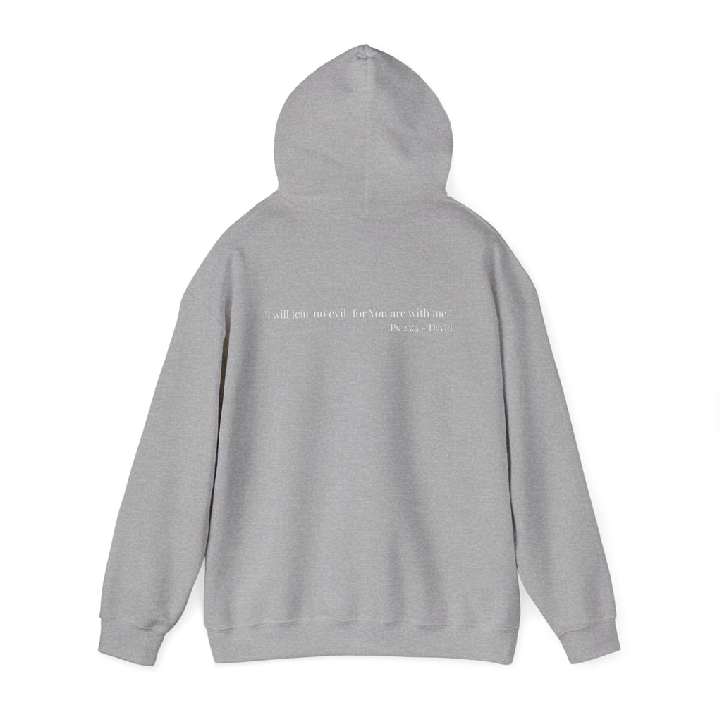 Hoodie — Minimal Small Black Square Lip Print Chest Graphic