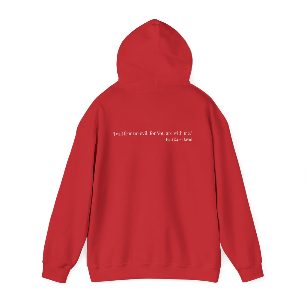 Hoodie — Minimal Small Black Square Lip Print Chest Graphic
