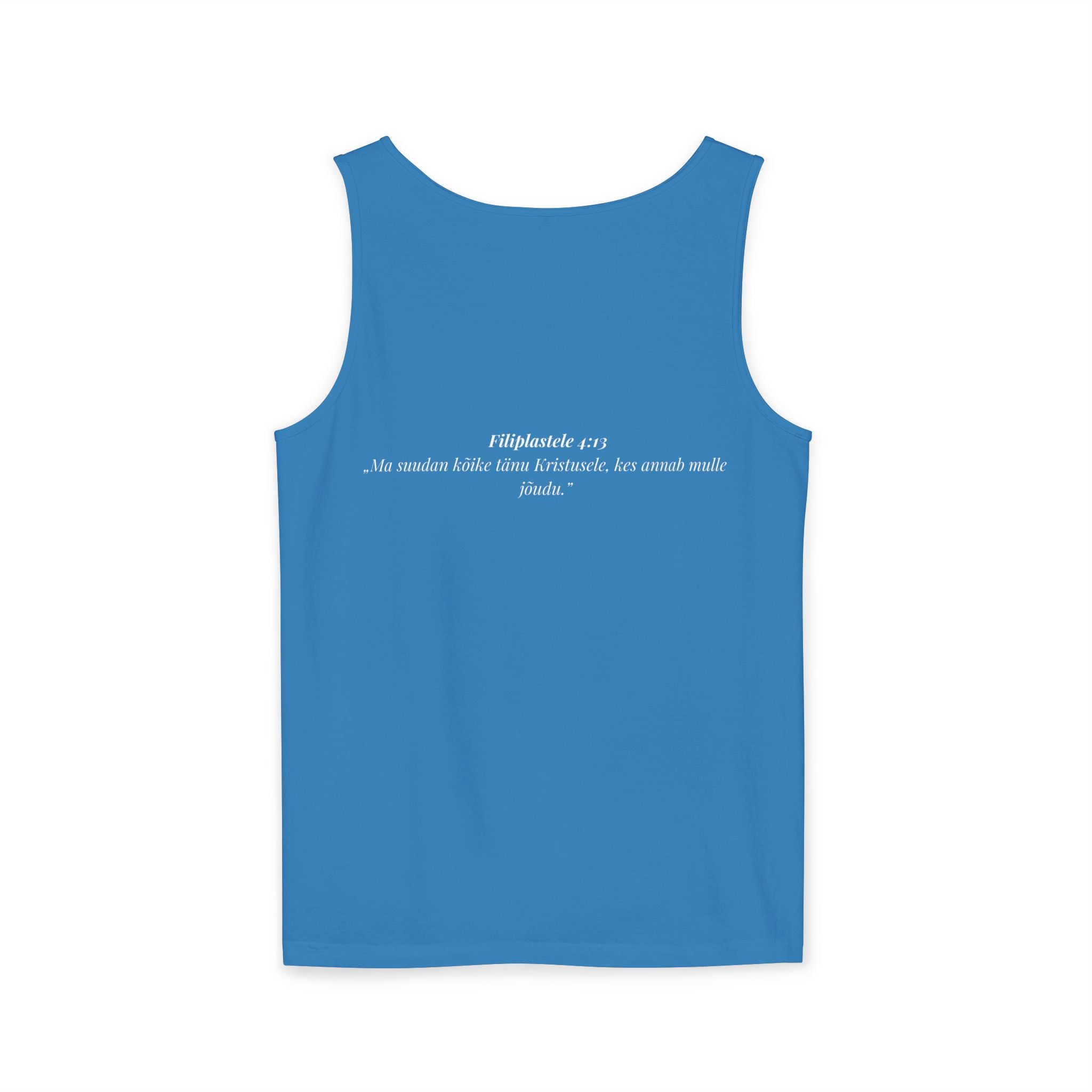Jesus Minimalist Tank Top — Simple Gold Faith Graphic