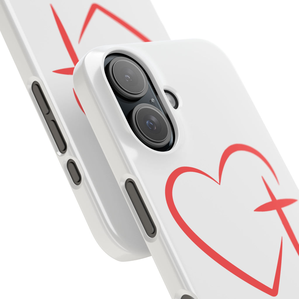 Heart & Cross Phone Case — Christian Faith iPhone Snap Case