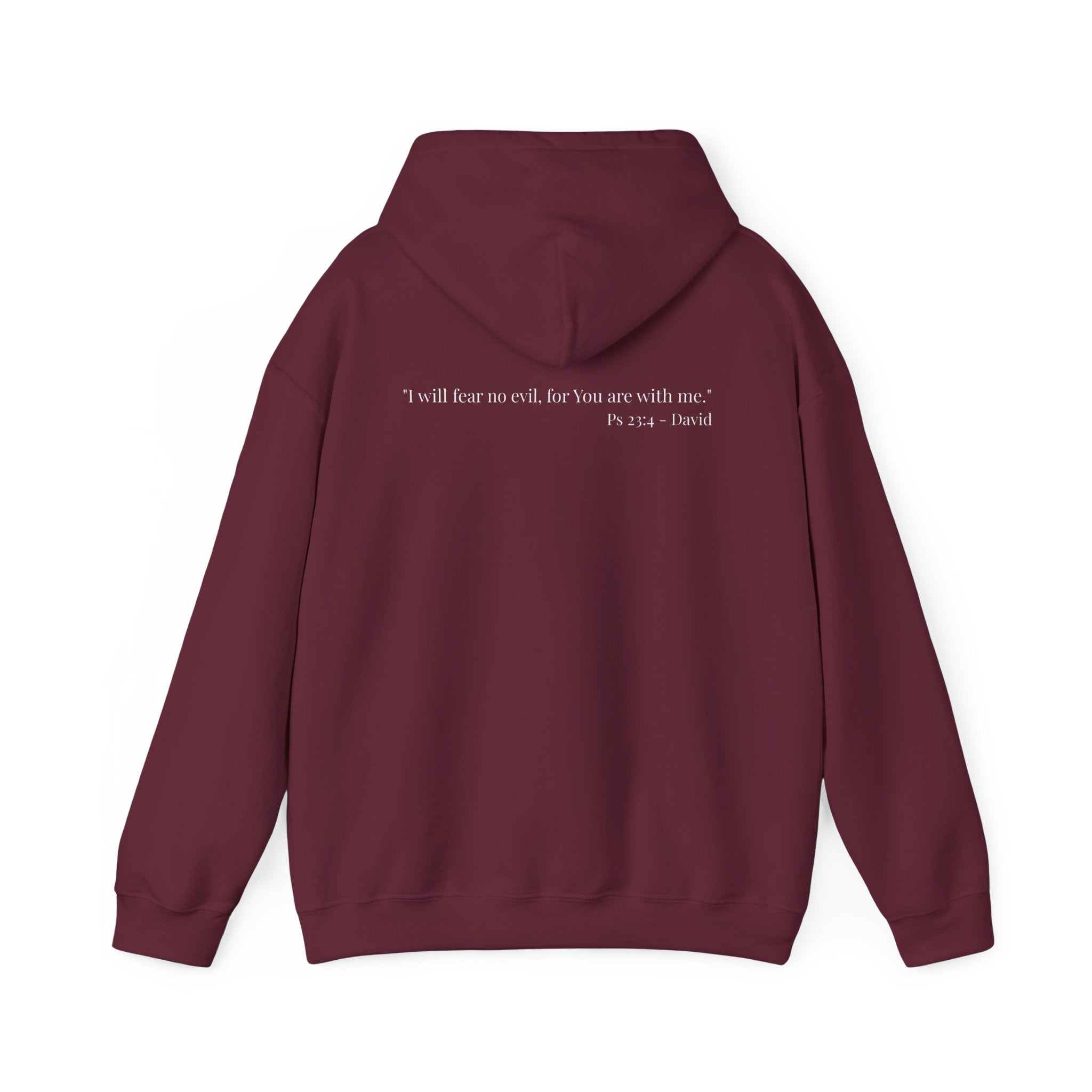 Hoodie — Minimal Small Black Square Lip Print Chest Graphic