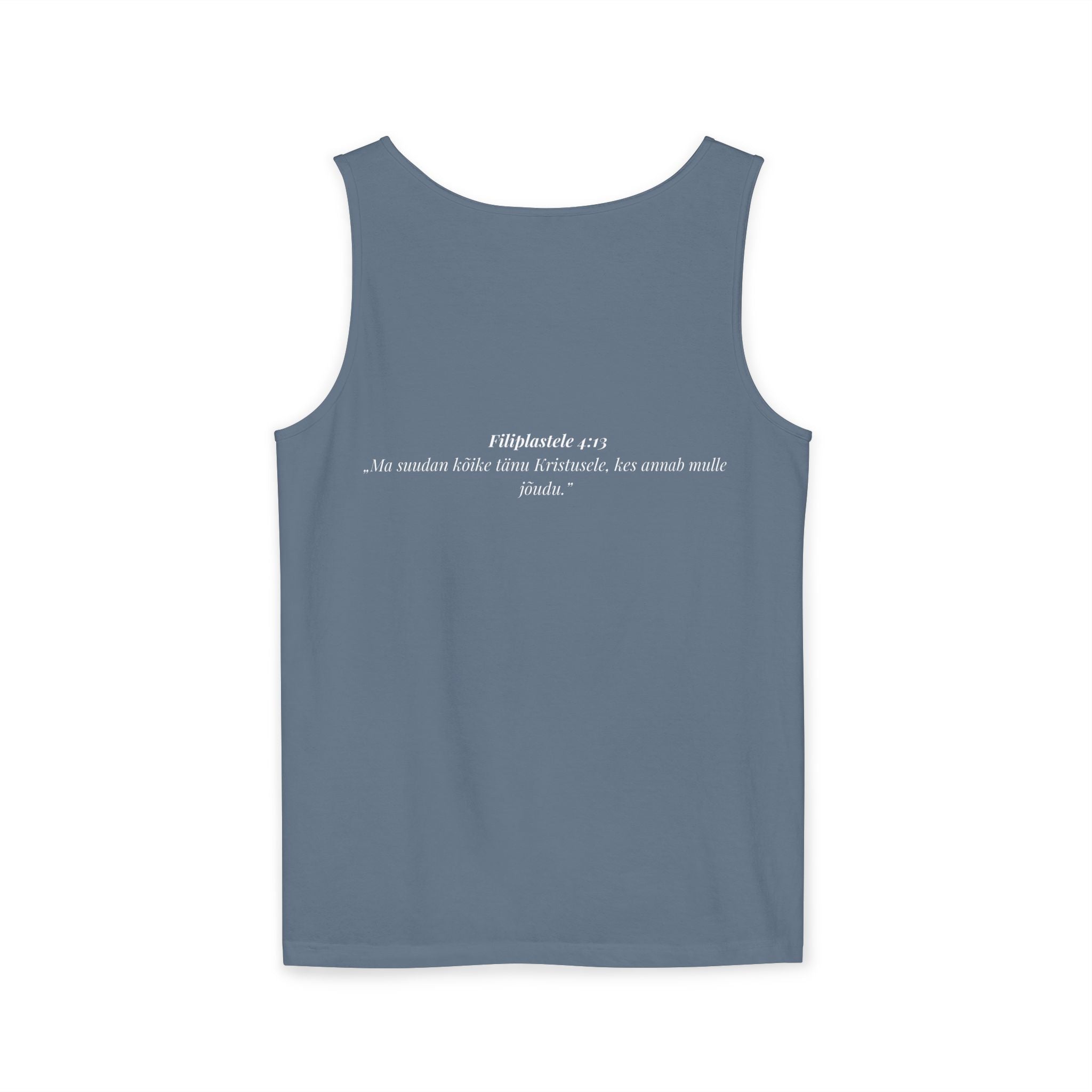Jesus Minimalist Tank Top — Simple Gold Faith Graphic