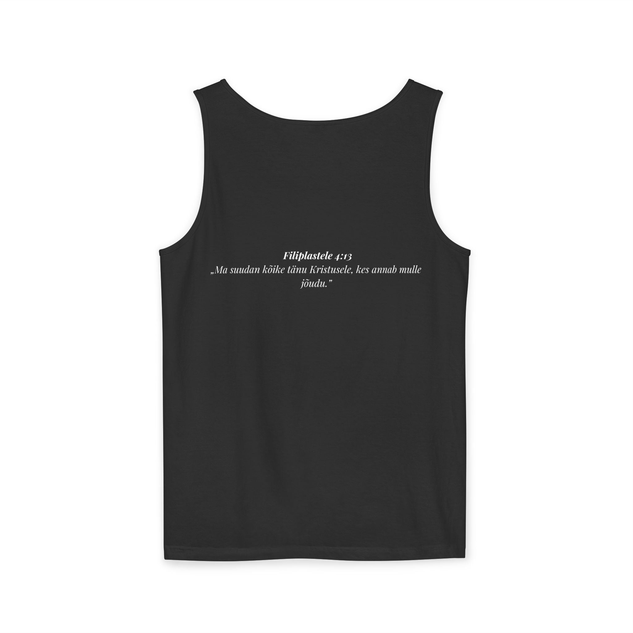 Jesus Minimalist Tank Top — Simple Gold Faith Graphic
