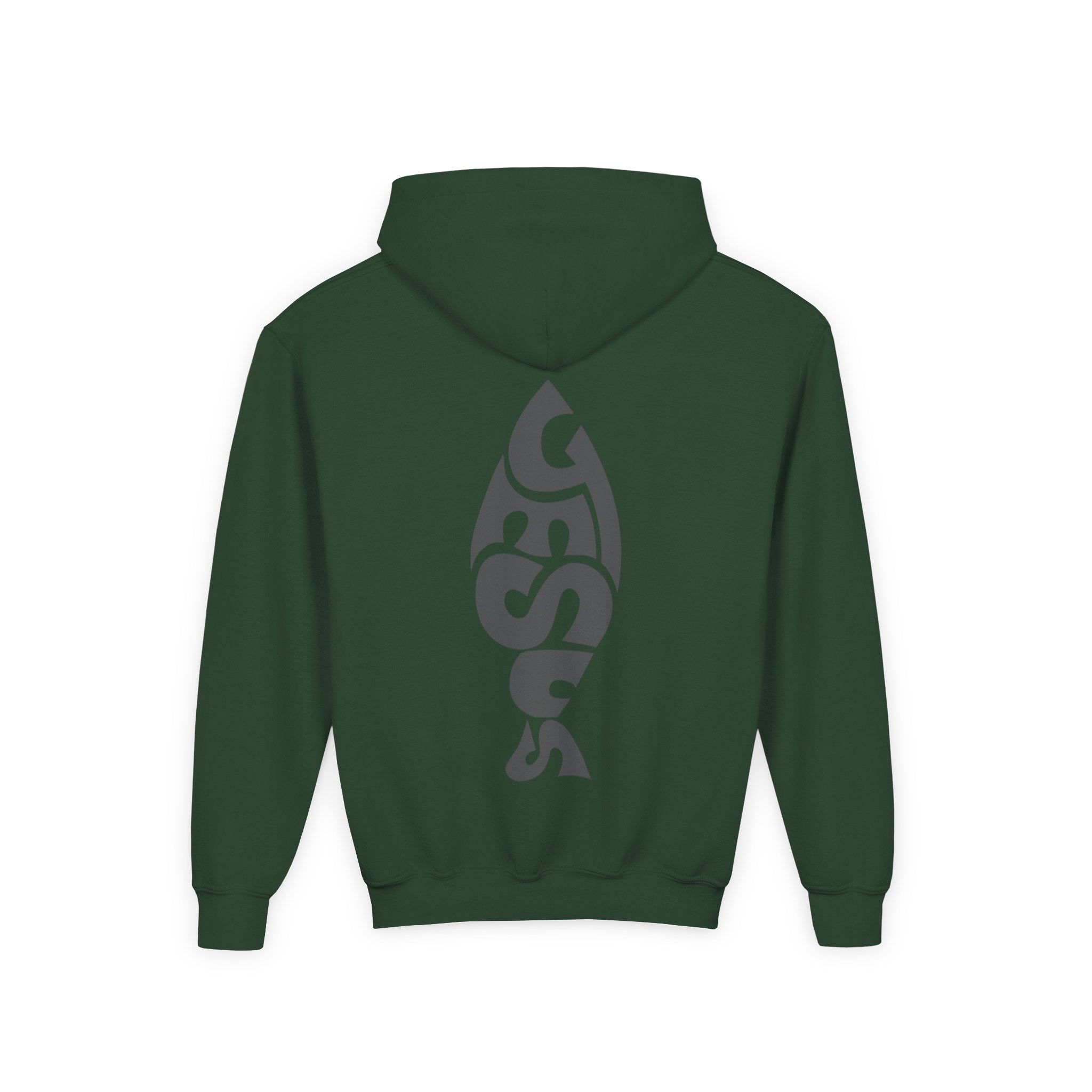 Youth Jesus Fish Hoodie — Christian Faith Graphic Hoodie for Kids