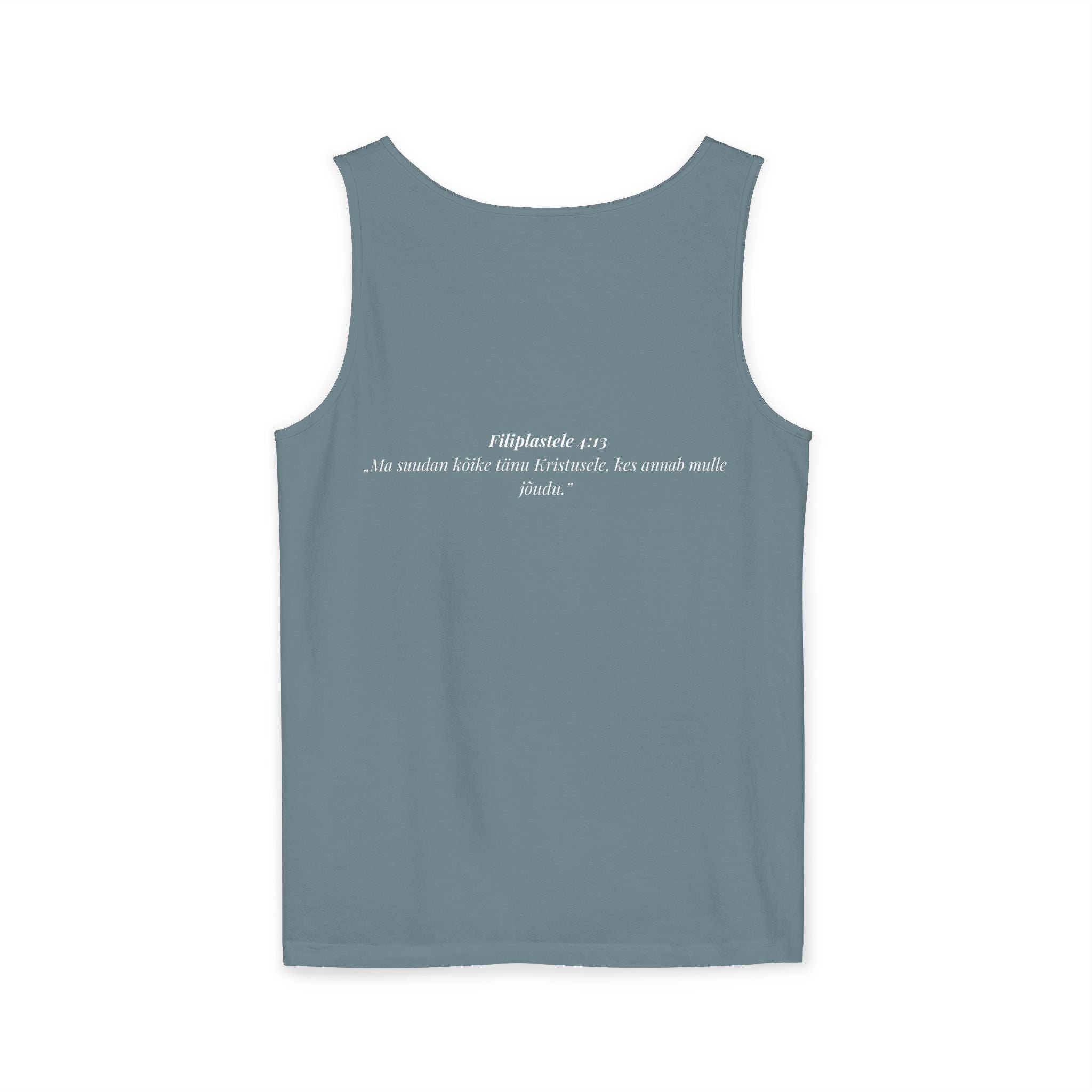 Jesus Minimalist Tank Top — Simple Gold Faith Graphic