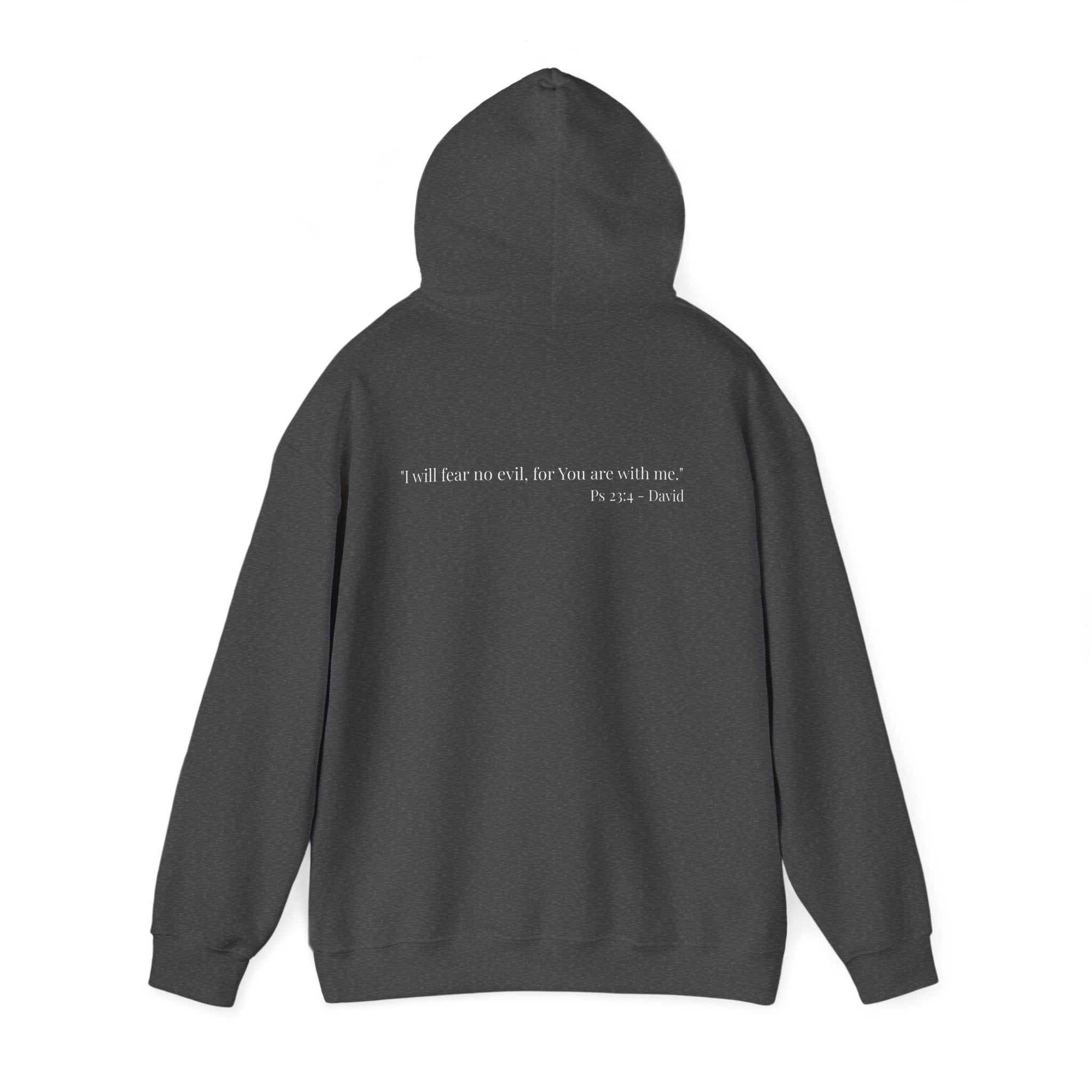 Hoodie — Minimal Small Black Square Lip Print Chest Graphic