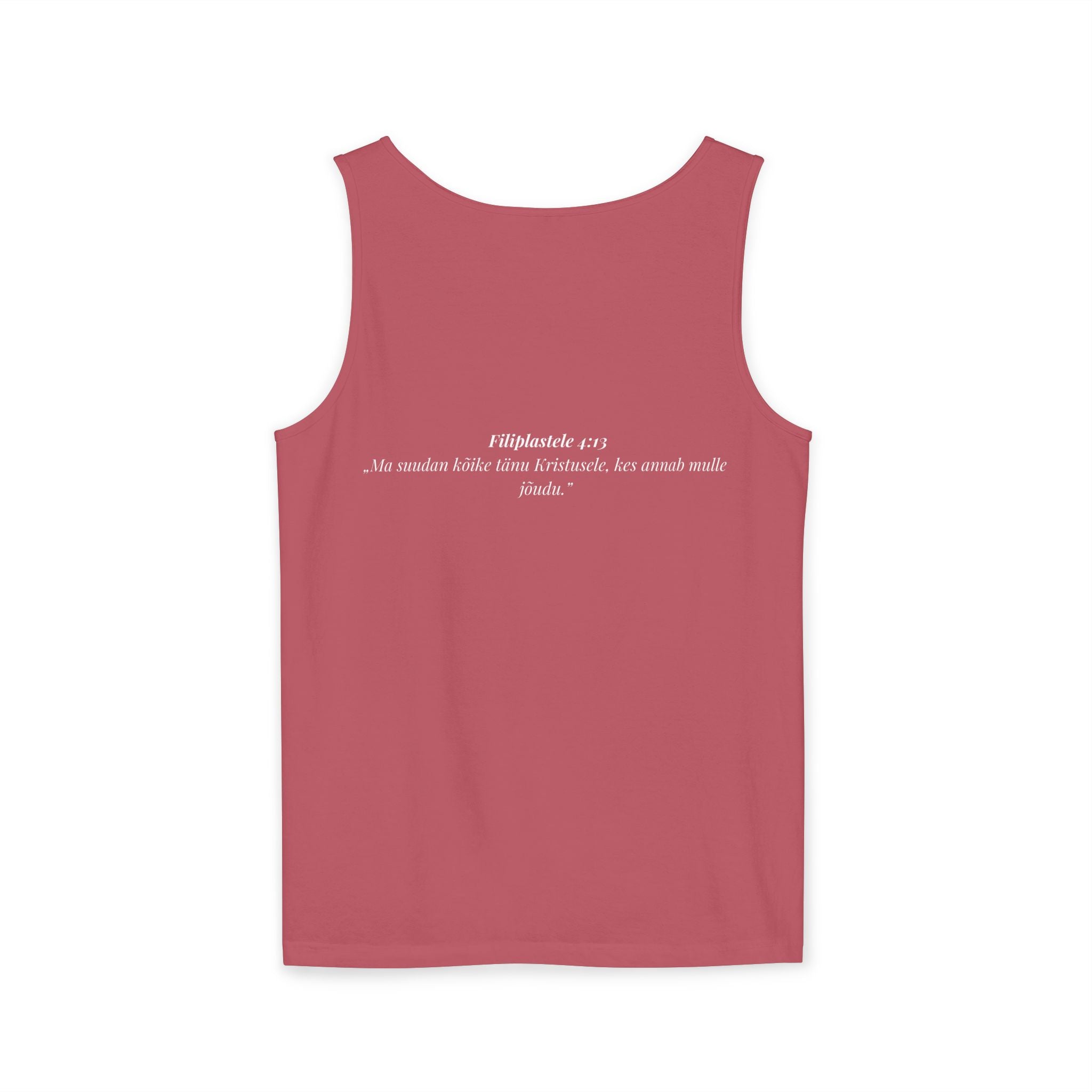 Jesus Minimalist Tank Top — Simple Gold Faith Graphic