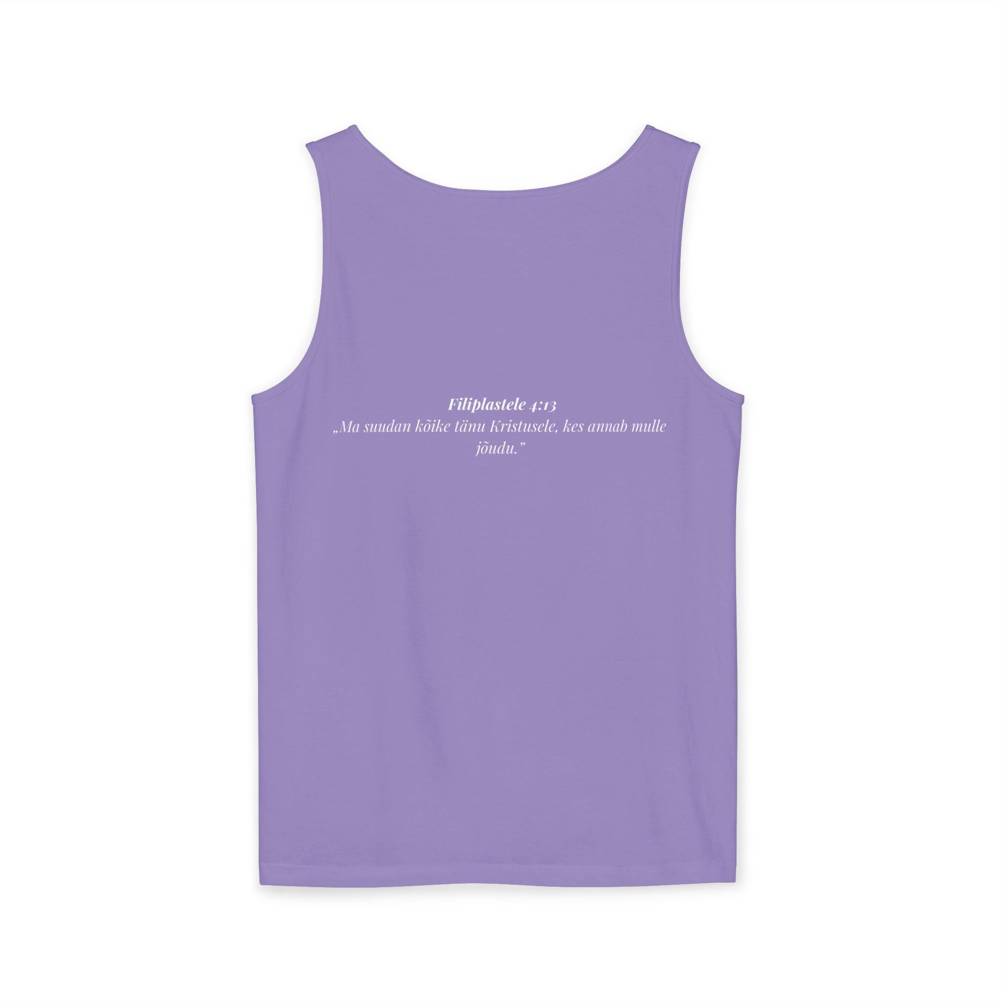 Jesus Minimalist Tank Top — Simple Gold Faith Graphic
