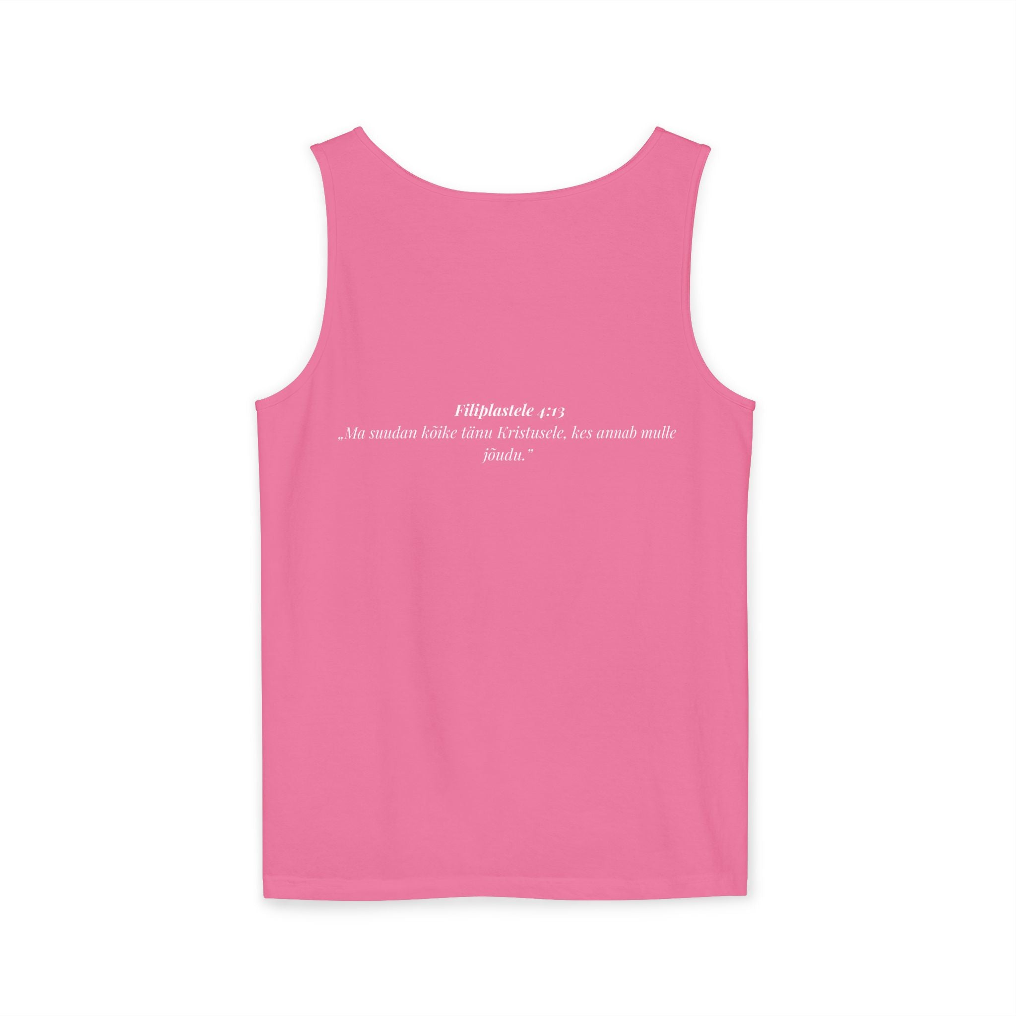 Jesus Minimalist Tank Top — Simple Gold Faith Graphic
