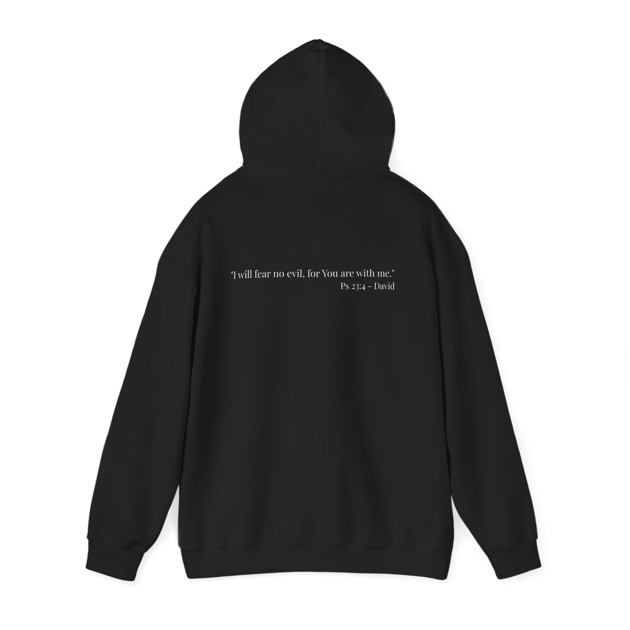 Hoodie — Minimal Small Black Square Lip Print Chest Graphic
