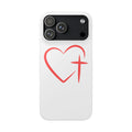 Heart & Cross Phone Case — Christian Faith iPhone Snap Case