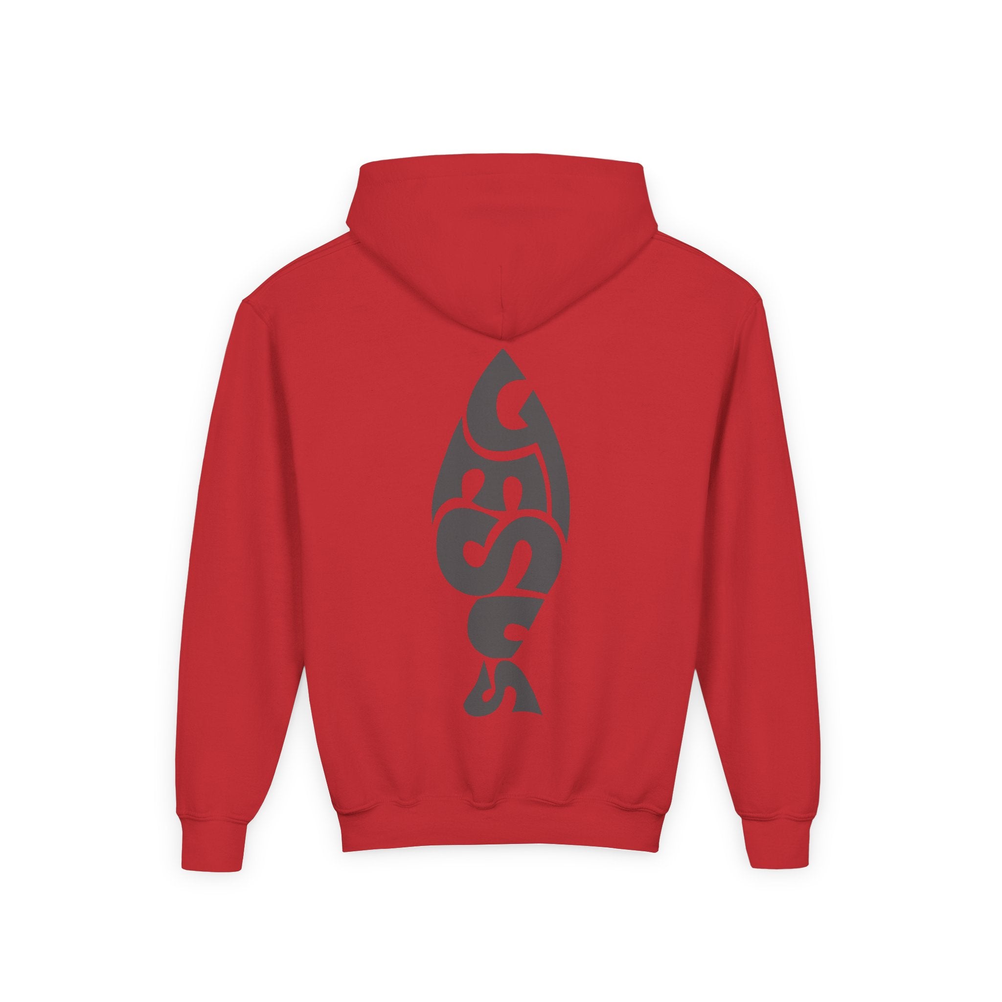 Youth Jesus Fish Hoodie — Christian Faith Graphic Hoodie for Kids
