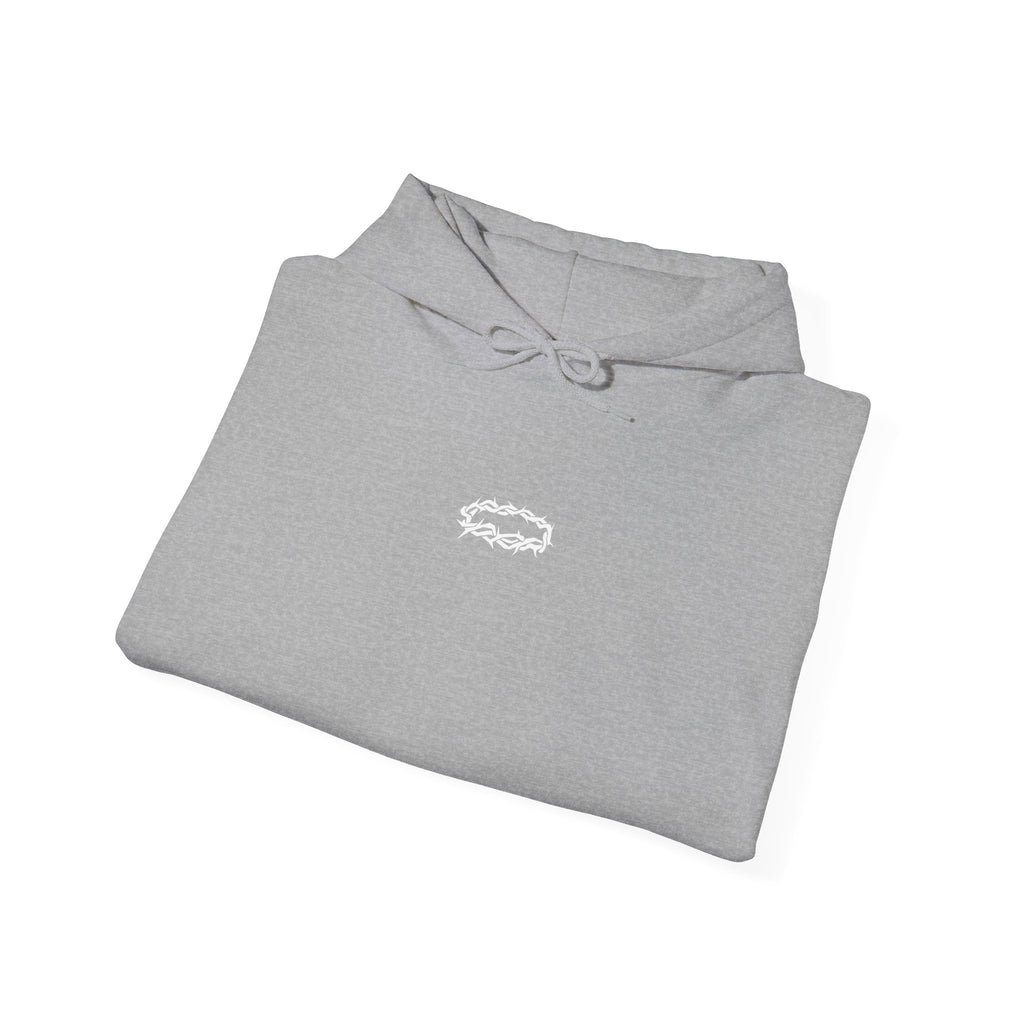 Hoodie — Minimal Small Black Square Lip Print Chest Graphic