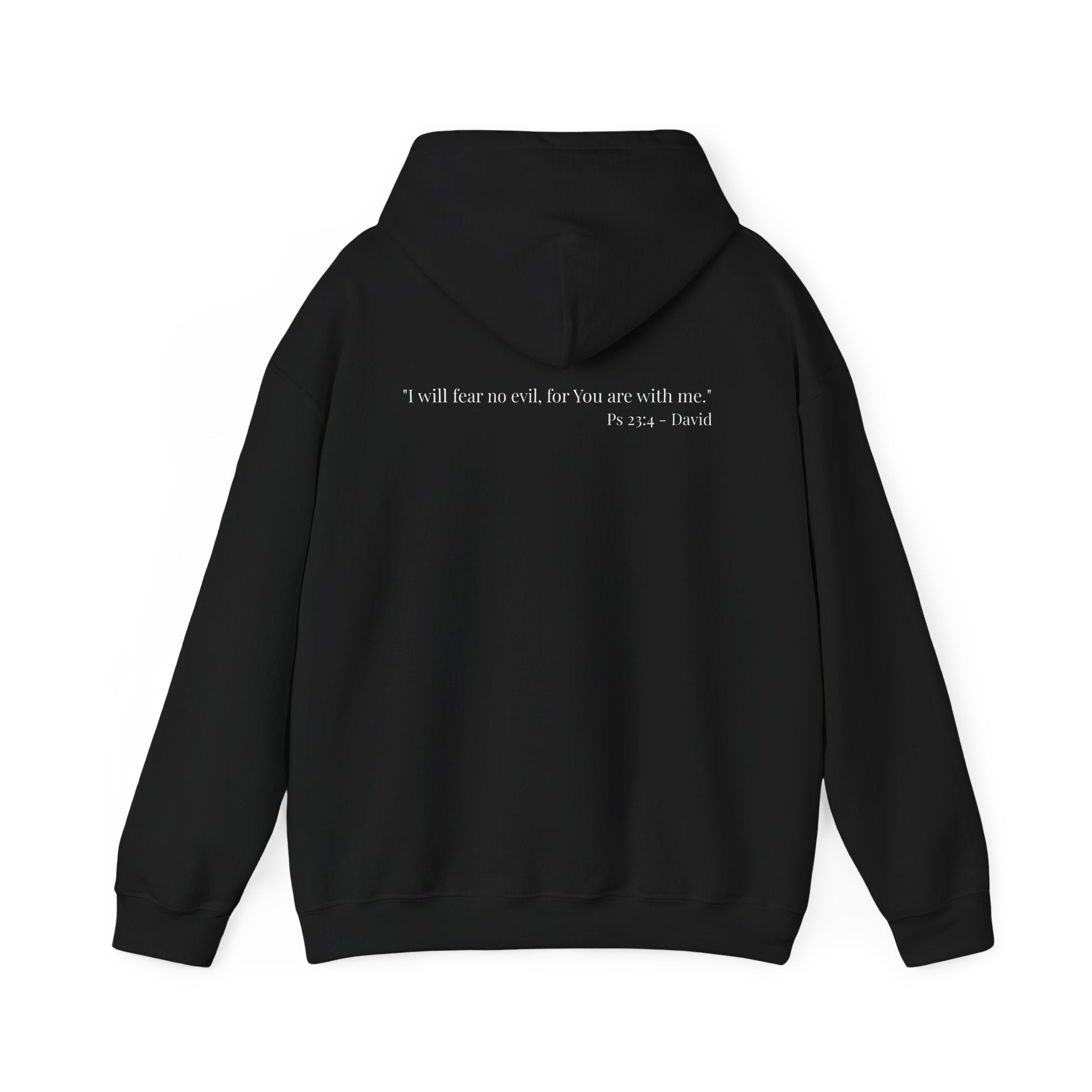 Hoodie — Minimal Small Black Square Lip Print Chest Graphic
