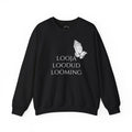 Praying Hands Crewneck Sweatshirt — "Looja Loodud Looming" Estonian Religious Graphic