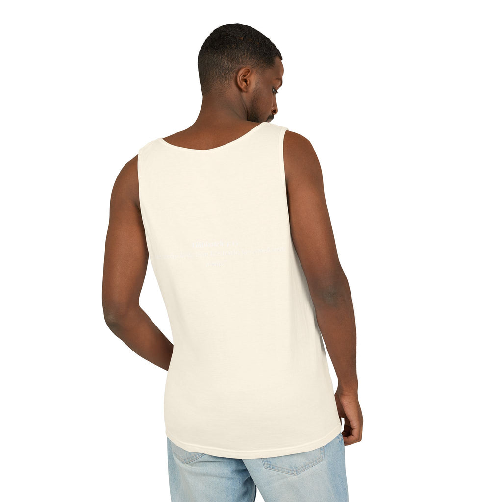Jesus Minimalist Tank Top — Simple Gold Faith Graphic