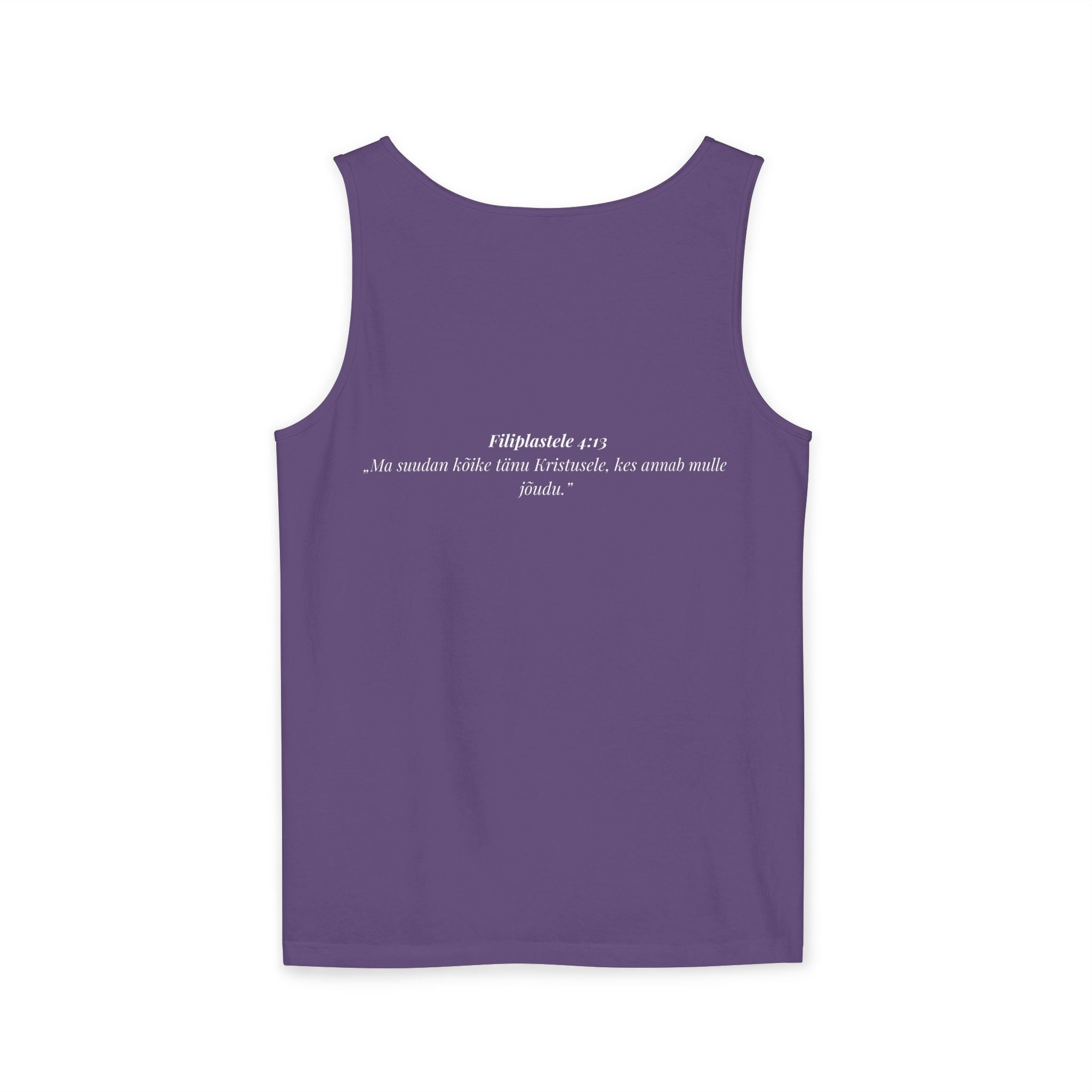 Jesus Minimalist Tank Top — Simple Gold Faith Graphic