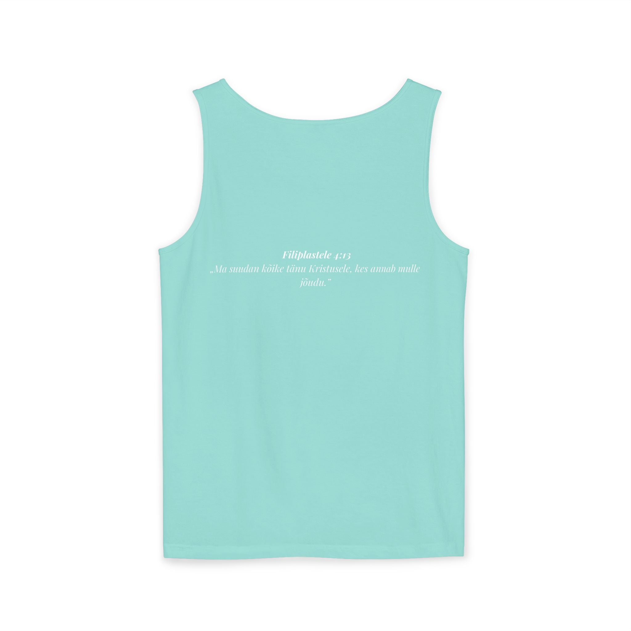 Jesus Minimalist Tank Top — Simple Gold Faith Graphic