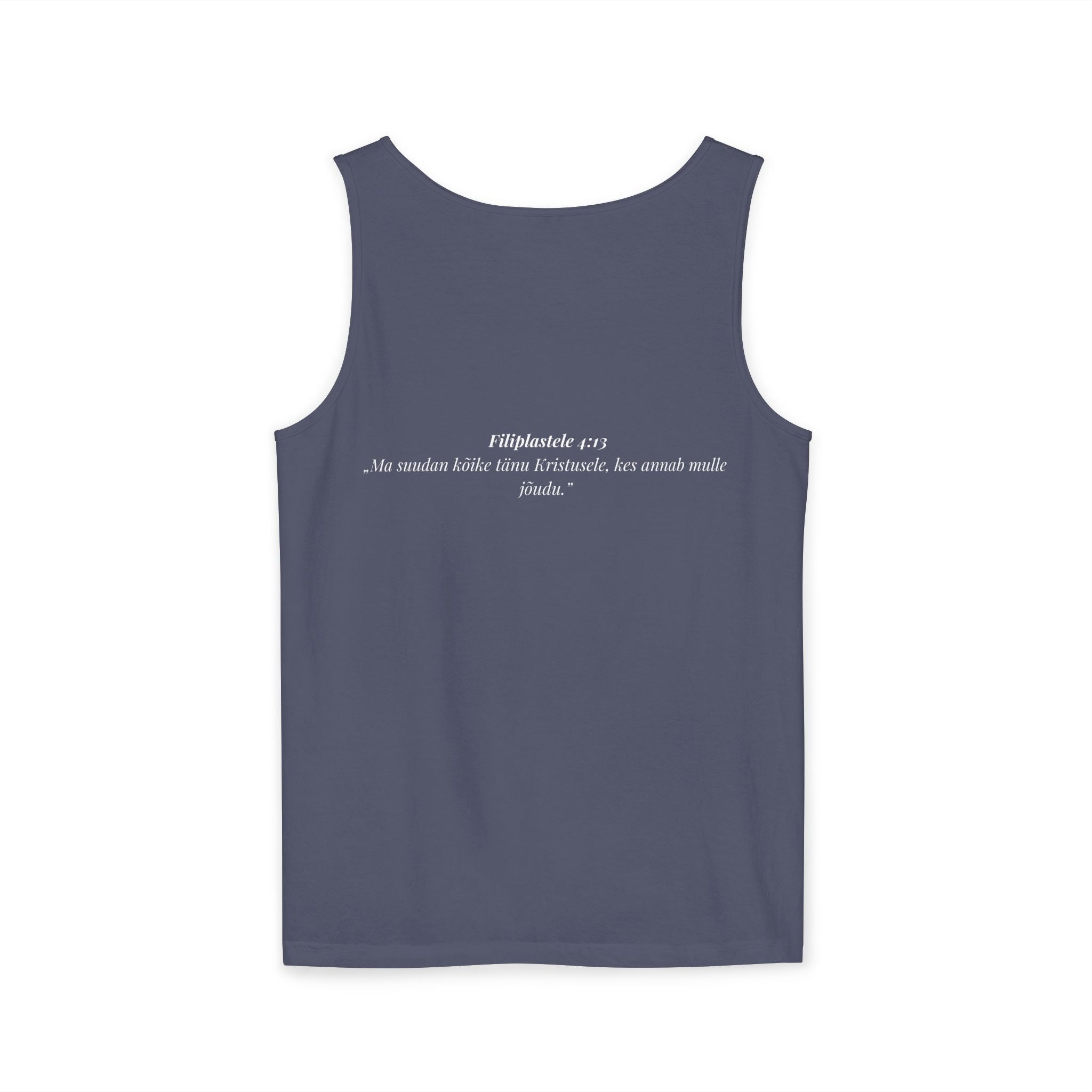 Jesus Minimalist Tank Top — Simple Gold Faith Graphic