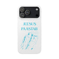 Phone Case — "Jeesus Päästab" Faith Phone Cover with Mountain Sketch