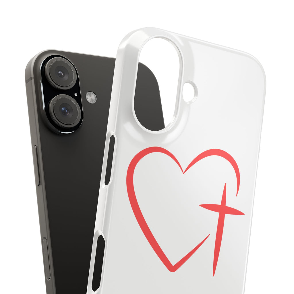 Heart & Cross Phone Case — Christian Faith iPhone Snap Case