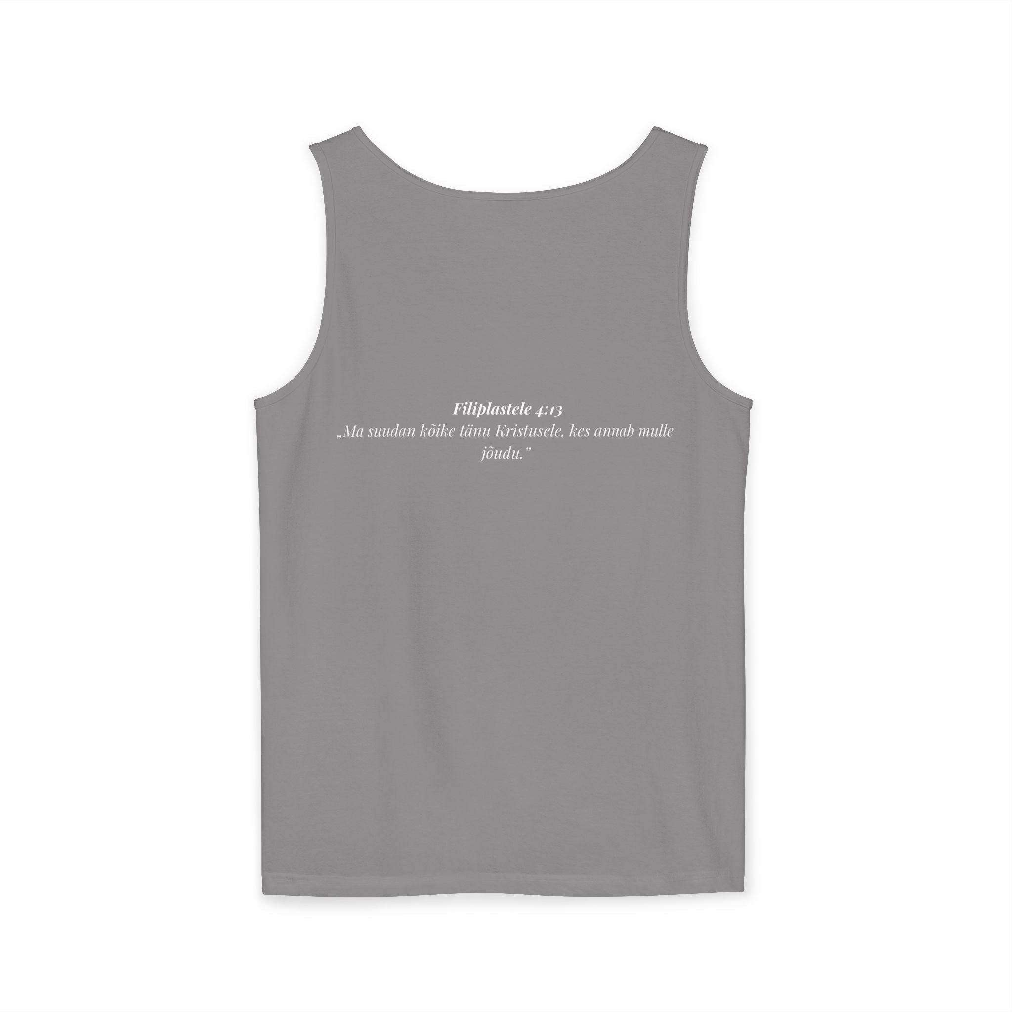 Jesus Minimalist Tank Top — Simple Gold Faith Graphic