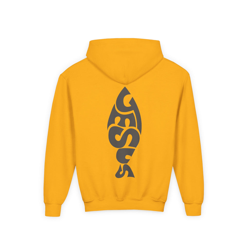 Youth Jesus Fish Hoodie — Christian Faith Graphic Hoodie for Kids